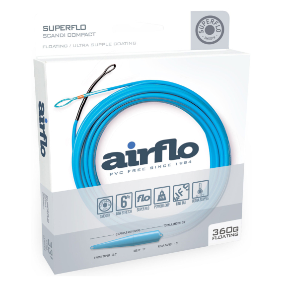 Airflo Superflo Scandi Compact Shooting Head Floating i gruppen Snører / Skyteliner / Skyteklumper hos Sportfiskeprylar.se (SFS-SCC-420-SBr)