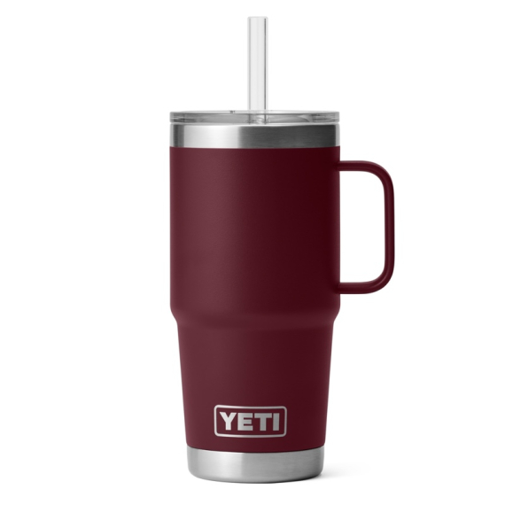 Yeti Rambler 25 Oz Straw Mug 2.0 - Wild Vine Red i gruppen Outdoor / Feltkjøkken Og Redskaper / Termoser / Termoskopper hos Sportfiskeprylar.se (SKU-2326-24H2WR)