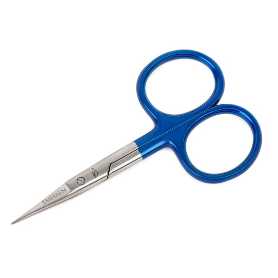 SMHAEN Scissor Straight 4\'\' Tungsten Carbide Fine Blade Blue i gruppen Utstyr Og Tilbehør / Tenger Og Sakser / Linekutter Og Sakser hos Sportfiskeprylar.se (SM-110)