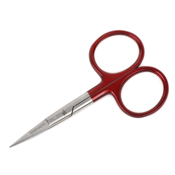 SMHAEN Scissor Straight 4\'\' Tungsten Carbide Red i gruppen Utstyr Og Tilbehør / Tenger Og Sakser / Linekutter Og Sakser hos Sportfiskeprylar.se (SM-112)