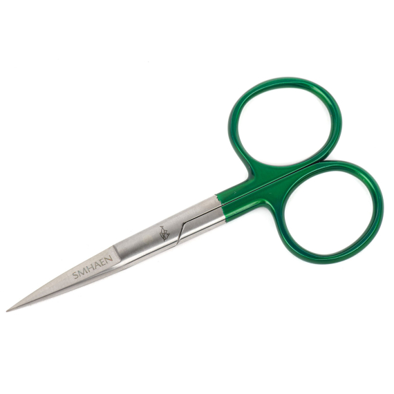 SMHAEN Scissor Straight 4,5\'\' Tungsten Carbide Heavy Green i gruppen Utstyr Og Tilbehør / Tenger Og Sakser / Linekutter Og Sakser hos Sportfiskeprylar.se (SM-114)