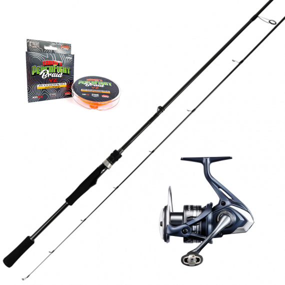 Shimano Miravel Lunker Stick Perch Combo i gruppen Fiskemetoder / Spinnfiske / Kombinasjoner / Spinnsett hos Sportfiskeprylar.se (SSPSET-24)