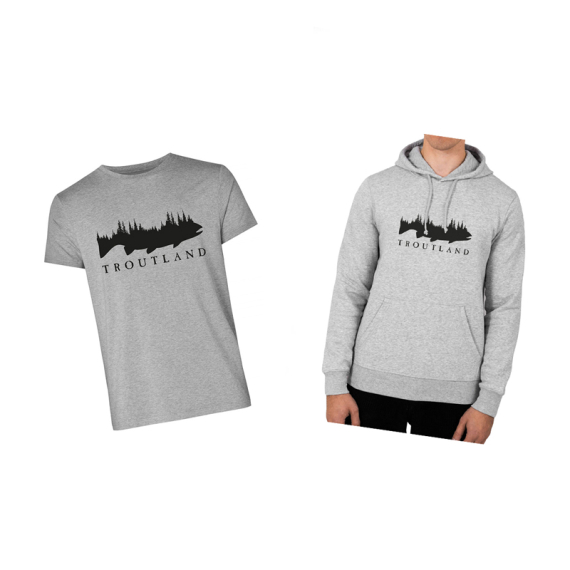 Troutland T-shirt & Hoodie i gruppen Klær Og Fottøy / Klær / Gensere hos Sportfiskeprylar.se (TROUTLANDTHSET)