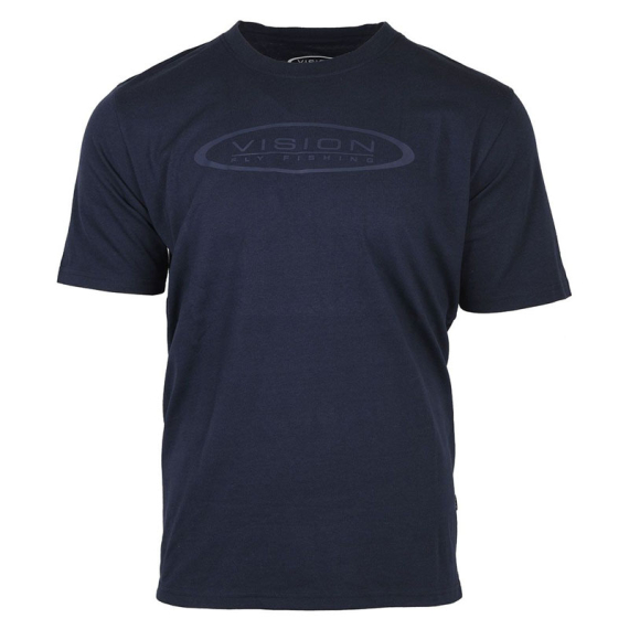 Vision Logo T-shirt Navy Blue i gruppen Klær Og Fottøy / Klær / T-Skjorte hos Sportfiskeprylar.se (V3051-Sr)