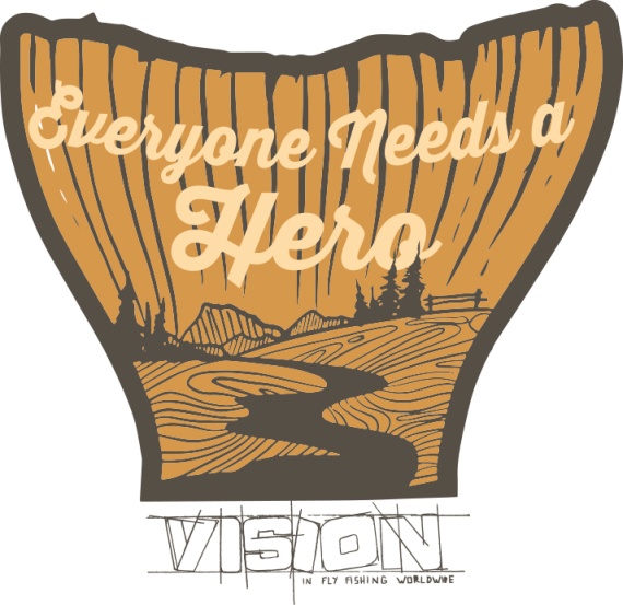 Vision HERO Sticker 120mm i gruppen Annen / Klistremerker Og Dekaler hos Sportfiskeprylar.se (VS1)