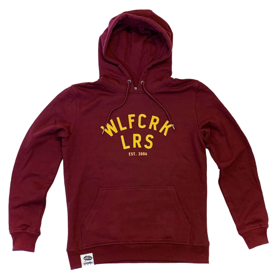 Wolfcreek Lures Logo Hoodie, Burgundy i gruppen Klær Og Fottøy / Klær / Gensere / Hettegensere hos Sportfiskeprylar.se (WCL-05-HOOD-03-BRGr)