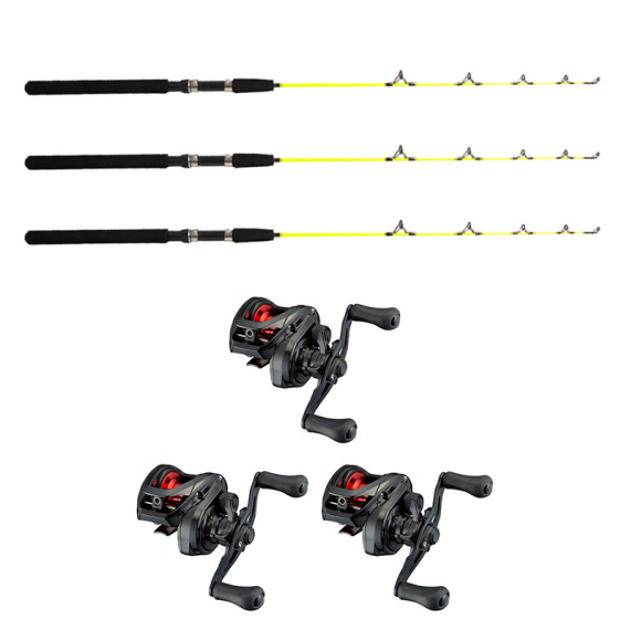 Daiwa PR100L / Fladen Ice Pike 115cm Vänster 3-Pack i gruppen Fiskemetoder / Isfiske / Isfiske Kombinasjoner / Isfiske Sett hos Sportfiskeprylar.se (daiwapr3pcs-set)