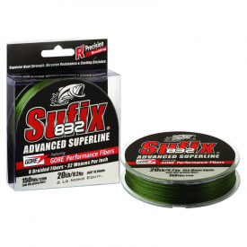 Sufix 832 Braid 120m Braided Line Green 0,10mm/13LB