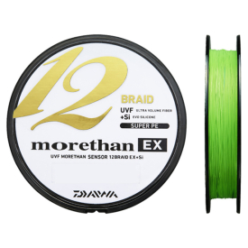 Daiwa Morethan 12 Braid 135m Lime Green, 0.10mm