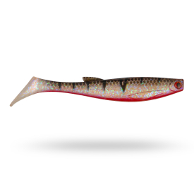 Scout Shad 9cm (5pcs) - Red Ghost Perch