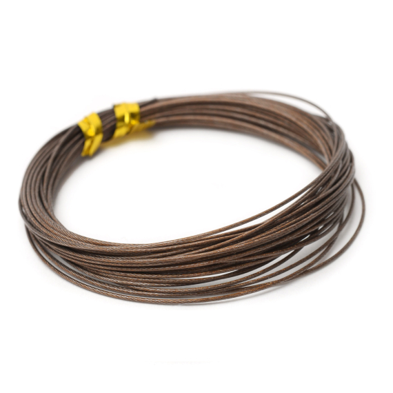 Partridge Bauer Pike Leader Wire 40lb - Brown i gruppen Kroker Og Terminal Takkel / Ledere Og Fortommsmaterialer / Fortommsmaterialer hos Sportfiskeprylar.se (ph-aw49-40-5b)