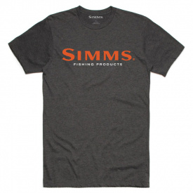 Simms Logo T-Shirt Charcoal Heather