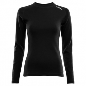 Aclima WarmWool Crew Neck Shirt Woman, Jet Black