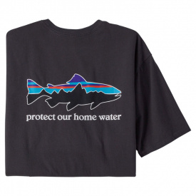 Patagonia M's Home Water Trout Organic T-Shirt Ink Black