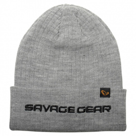 Savage Gear Fold-Up Beanie, Light Grey Melange