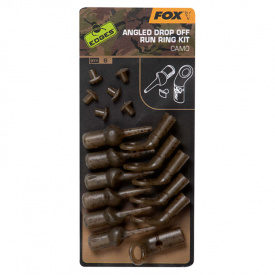 Fox Edges Camo Angled Drop Off Run Rig Kit 6pcs