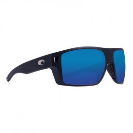 Costa DIEGO matte black - blue mirror 580P