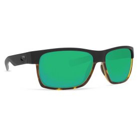 Costa Half Moon Black/Shiny Tort (Glas) - Green Mirror 580G