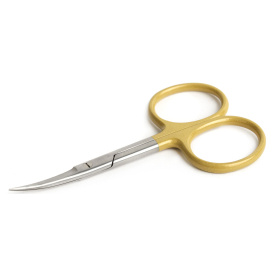 High Grade Scissor Curved 4'' Gold