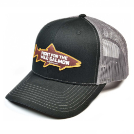 Frödin 'Wild Salmon' Trucker Hat – Black/Grey