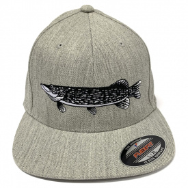 Wolfcreek Pike Logo Fitted Flexfit, Grey Heater