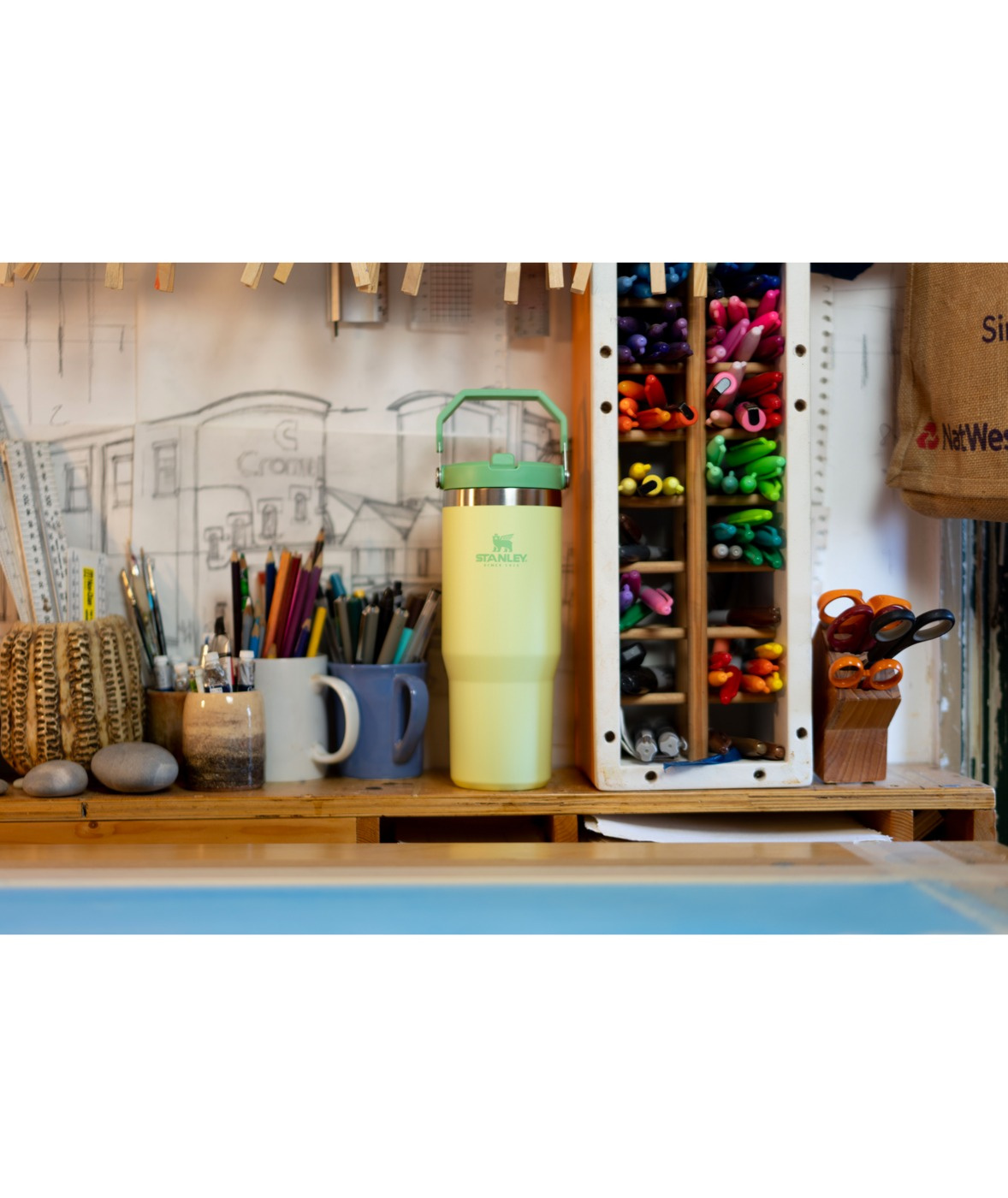 Stanley Iceflow Flip Straw Tumbler 0,89L - Citron